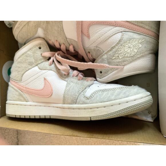 Nike Air Jordan 1 Mid SE Lt Iron Ore DN4045-001 Women Sz 7.5 Orig.Box Authentic - Picture 14 of 16